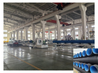 High-Speed PVC/PE/HDPE/ MPP Extrusion Line for Double Wall Corrugated Pipe