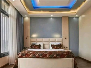 Fully furnished 3-bedroom house for rent .